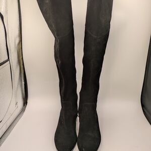 Vince Camuto Black Over the Knee Boots Suede Sz 8.5
